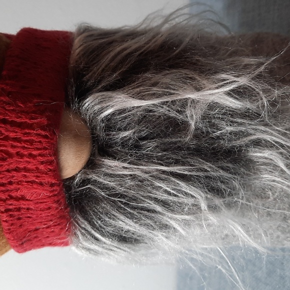 Gnome Reindeer Antler Hat Fuzzy Slippers Fun Whimsical Holiday Accent Collector - Picture 5 of 7